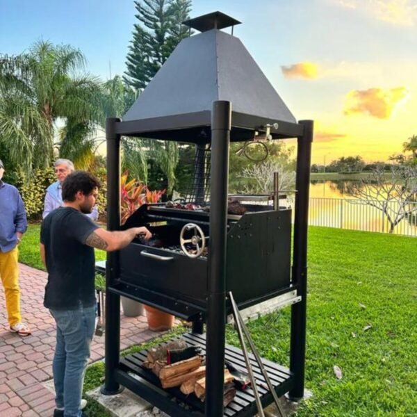Tagwood BBQ Beast Argentine Wood Fire & Charcoal Grill - Black