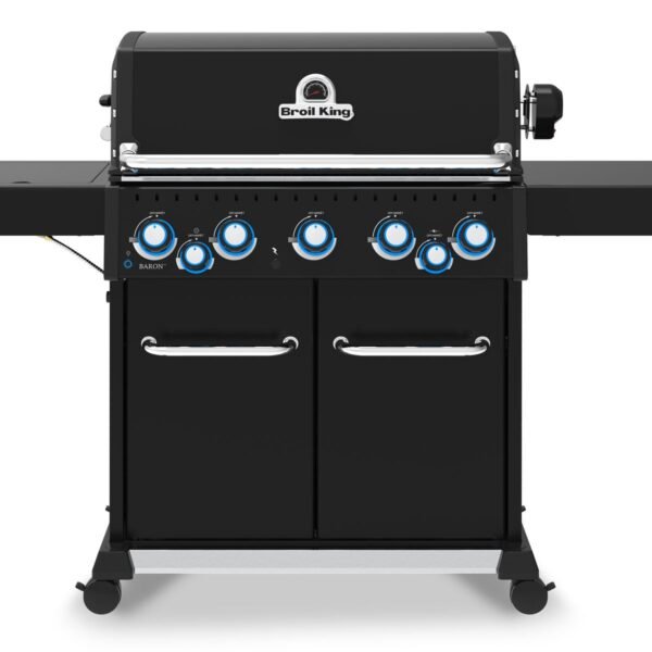 Broil King Baron 590 PRO 5-Burner Gas Grill with Rotisserie and Side Burner - Shadow