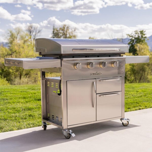 Blackstone Select 36-inch 4-Burner Freestanding Flat Top Propane Gas Griddle with Cabinet