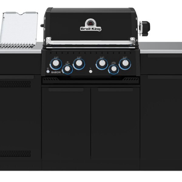 Broil King Baron 490i 4-Burner Gas Grill With Rotisserie & Side Burner - Shadow