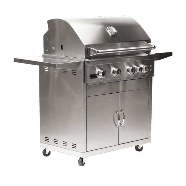 Broilmaster B-Series Deluxe 40-Inch Freestanding Stainless Steel Gas Grill with Rear Infrared Burner