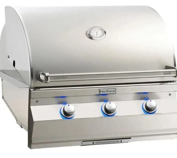 Fire Magic A660i Aurora 30" Built-In Grill with Analog Thermometer, LP A660I-7EAP