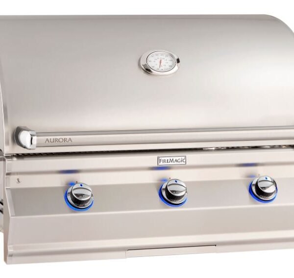 Fire Magic A790i Aurora 36" Built-In Grill with Analog Thermometer and Infrared Burner, NG A790I-7LAN