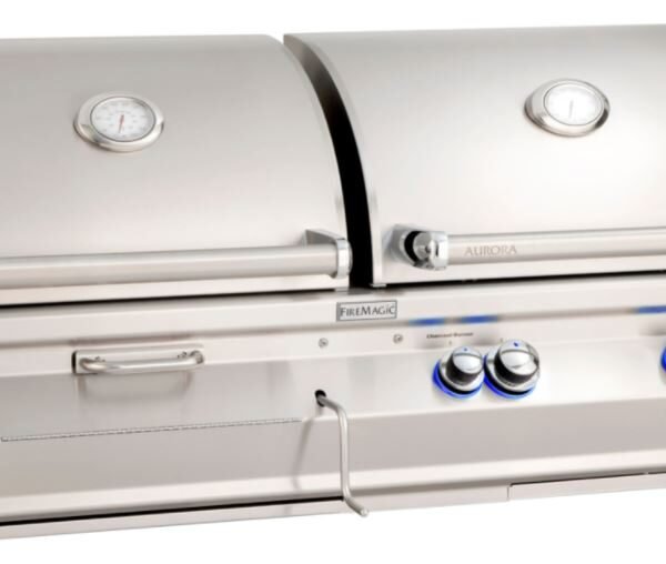 Fire Magic A830i Aurora Gas / Charcoal Combo Built-In Grill NG A830I-8EAN-CB
