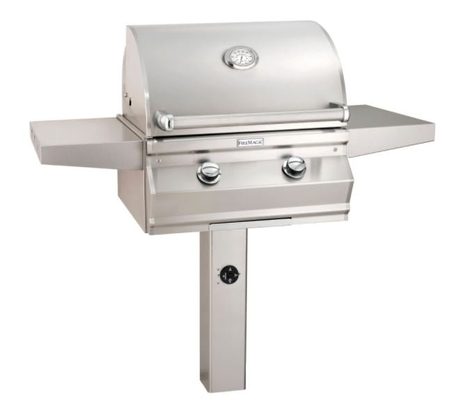 FM Choice C430s 24" In-Ground Post Mount Grill , NG C430S-RT1N-G6