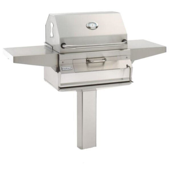 Fire Magic Legacy Charcoal 24" Stainless Steel In-Ground Post Mount Grill 22-SC01C-G6