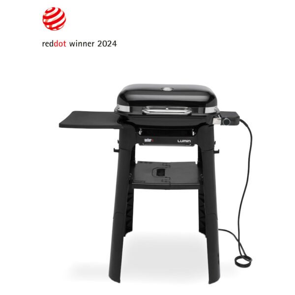 Weber Lumin Electric Compact BBQ with Stand - Black