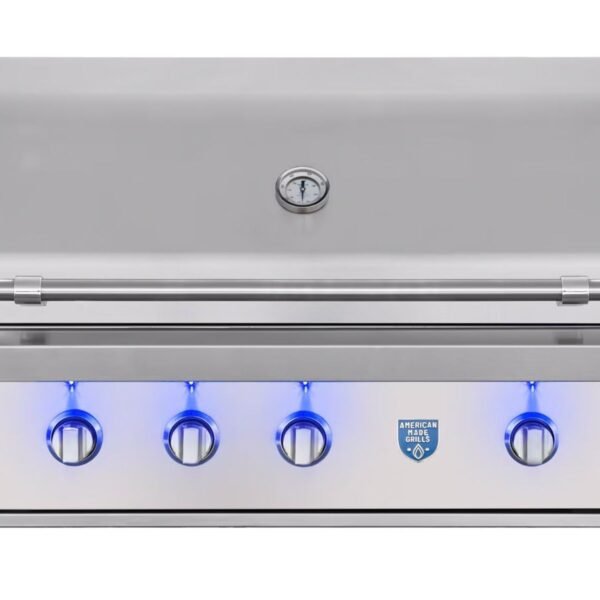 American Made Grills Estate 42-Inch 3 Burner Built-in Gas Grill With Rear Infrared Burner & Rotisserie Kit