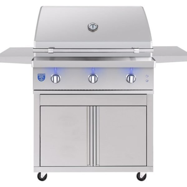 American Made Grills Atlas 36-Inch 3 Burner Freestanding Gas Grill