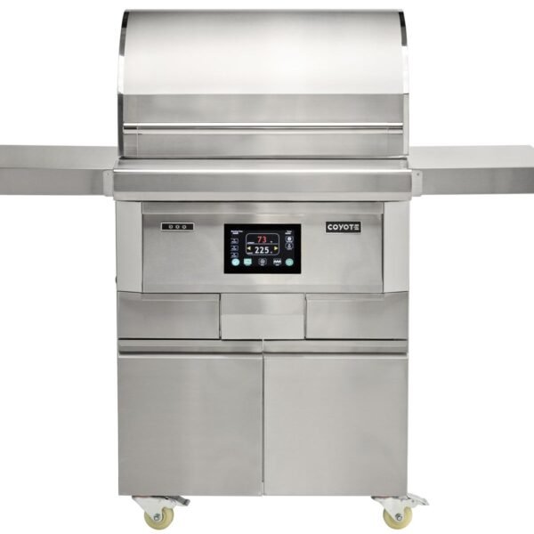 coyote next-gen 28-inch pellet grill with cart