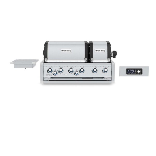Broil King Imperial QS690 6-Burner Built-In Gas Grill With Rotisserie, Side Burner & iQue™ Technology Control