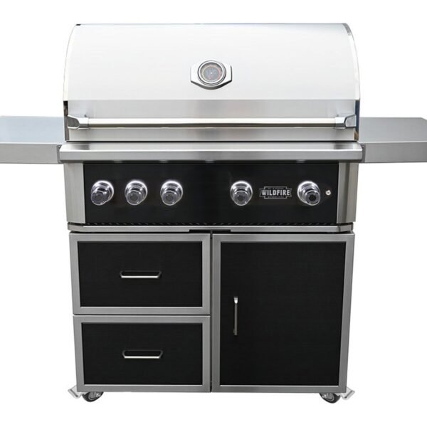 Wildfire Ranch Pro 42-Inch Black 304 Stainless Steel Freestanding Gas Grill