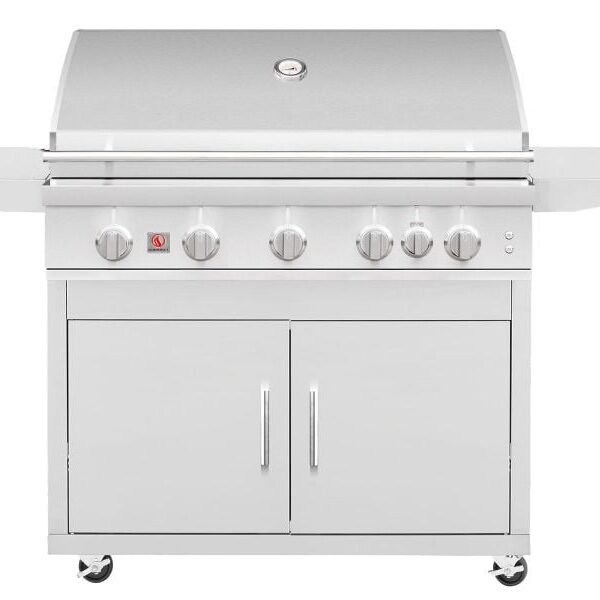 Summerset Sizzler Pro 40-Inch 5-Burner Freestanding Gas Grill With Rear Infrared Burner