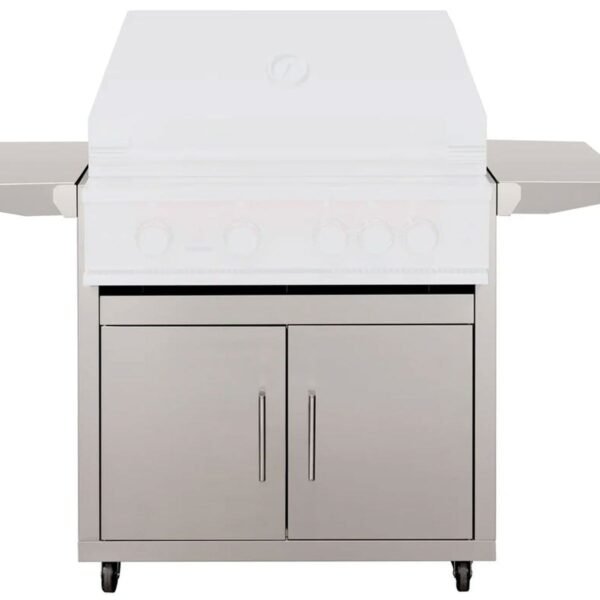 TrueFlame Deluxe Cart with 2 Fold-Down Side Shelves for 32" Grills