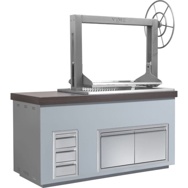 Videl Brasa III Santa Maria / Argentinian Style Grill in Island with Triple Drawer & 42-Inch Access Door